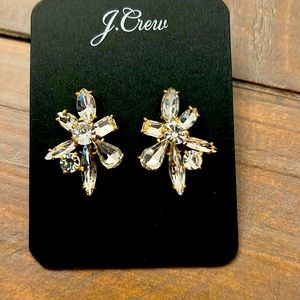 NWT sparkly crystal and gold earrings.